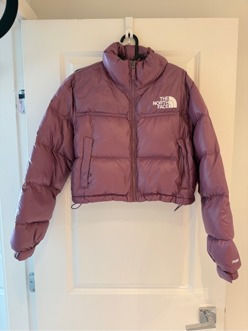 The North Face Women's Cropped Puffer Jacket - Plum